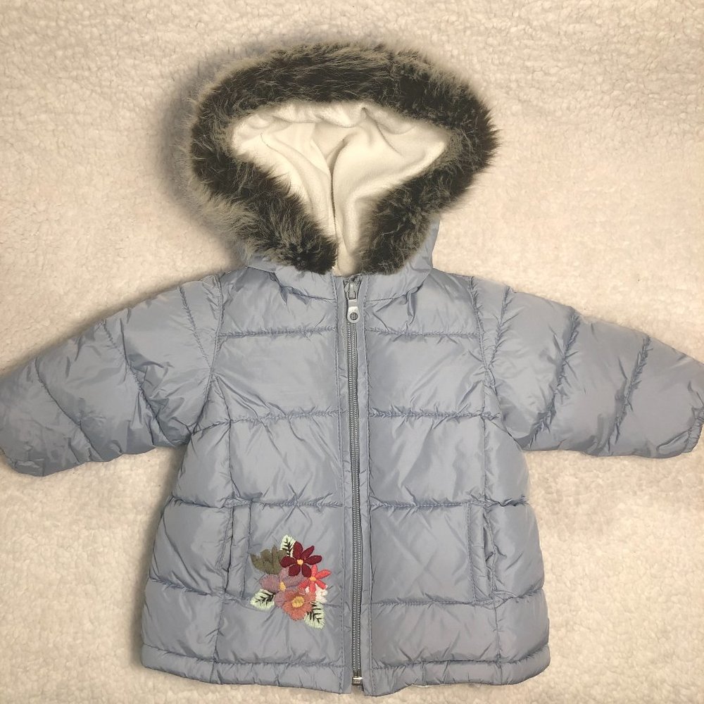 Old Navy Baby Girl Winter Warm Hooded Jacket Size 6-12 mo.